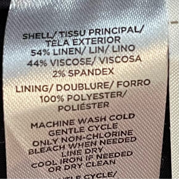 LOFT Dark Blue Chambray Linen Blend Coastal Grandma Jacket Blazer NWT Size 2 - Picture 10 of 13